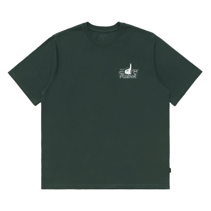 Malbon Punch Shot SS Golf T-Shirt Green - FW24