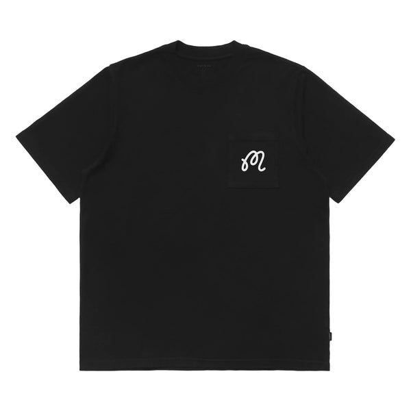 Malbon Follow Thru SS Pocket Golf T-Shirt Black - FW24