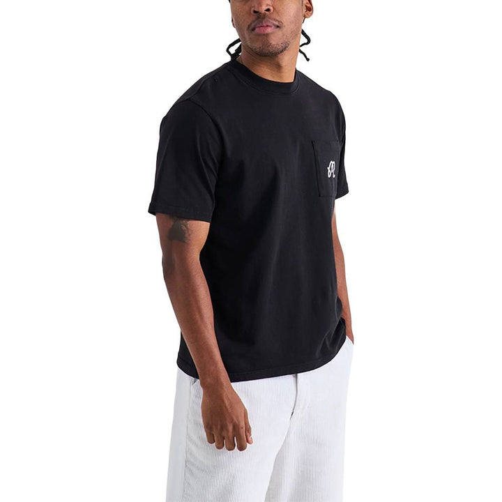 Malbon Follow Thru SS Pocket Golf T-Shirt Black - FW24