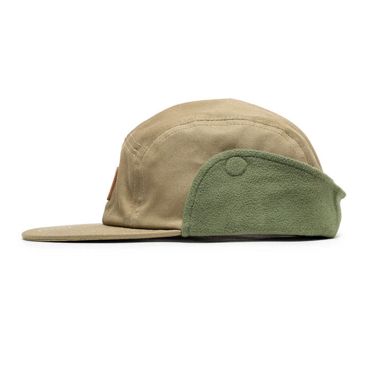 Malbon Blind Ear Flap 5 Panel Golf Cap Army - FW24