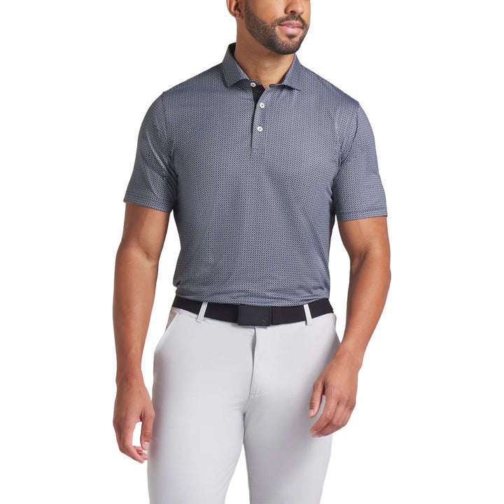 PUMA MATTR Tile Golf Polo Puma Black/White Glow - SS25