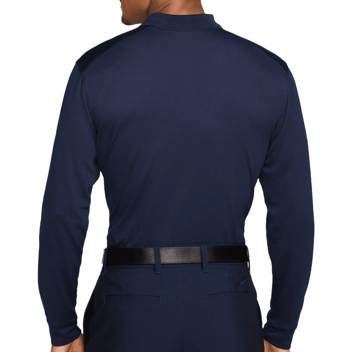 Nike Dri-FIT Victory Solid Longsleeve Golf Polo Wolf Obsidian/White - FA25 Men