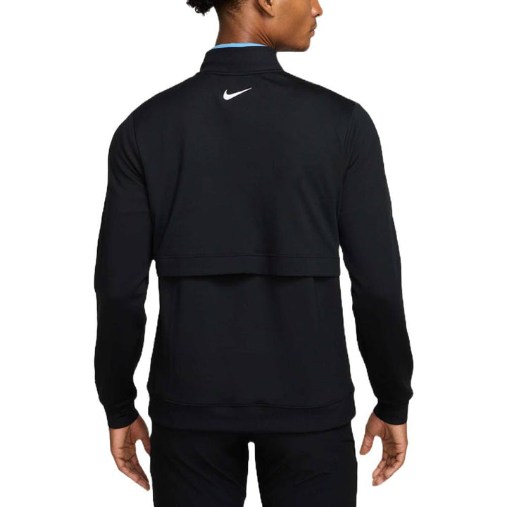 Nike Tour 1/2 Zip Golf Pullover Black/White - FA25 Men