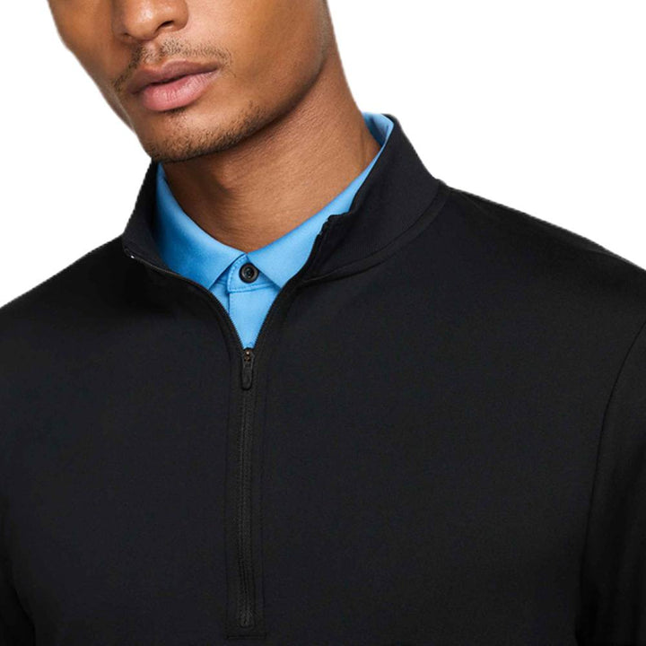 Nike Tour 1/2 Zip Golf Pullover Black/White - FA25 Men