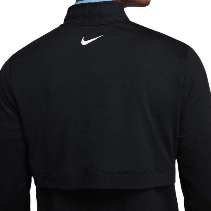 Nike Tour 1/2 Zip Golf Pullover Black/White - FA25 Men