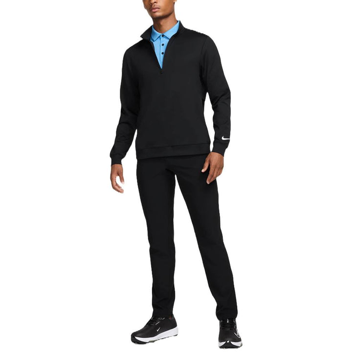 Nike Tour 1/2 Zip Golf Pullover Black/White - FA25 Men