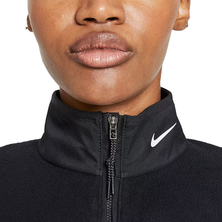 Nike Therma-FIT Victory 1/2 Zip Golf Pullover Black/Black/White - SU25 Women
