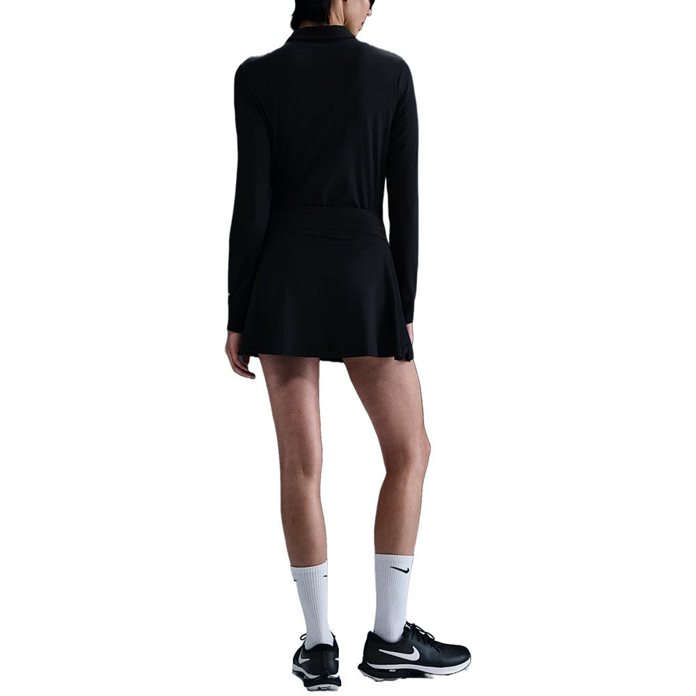 Nike Victory Dri-FIT Longsleeve Golf Polo Black/White - FA25 Women