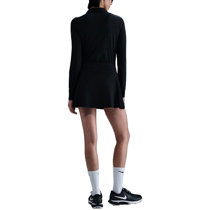 Nike Victory Dri-FIT Longsleeve Golf Polo Black/White - FA25 Women