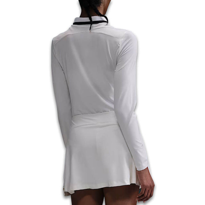 Nike Dri-FIT UV Tour Longsleeve Golf Polo White/Black/Black - FA25 Women