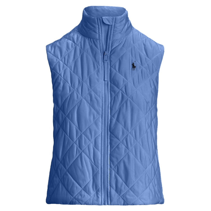 Ralph Lauren Tech Terry Quilted Hybrid Full-Zip Golf Vest Summer Blue - SP25 Women