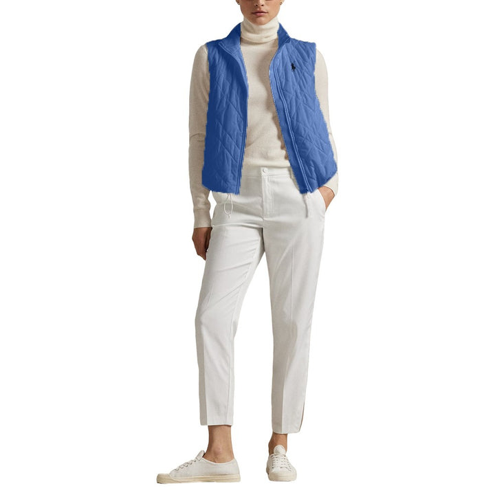Ralph Lauren Tech Terry Quilted Hybrid Full-Zip Golf Vest Summer Blue - SP25 Women