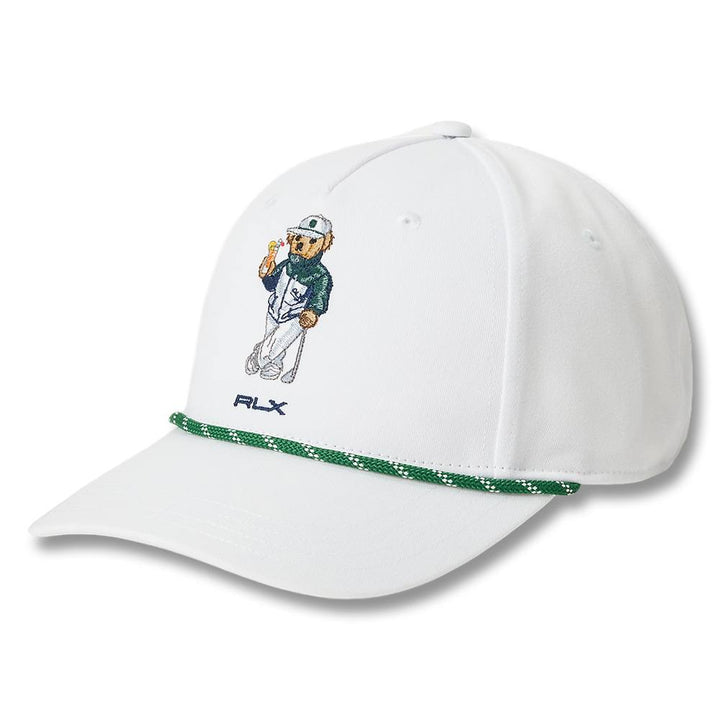 Ralph Lauren Polyester Cocktail Bear Golf Cap White - SP25 Men