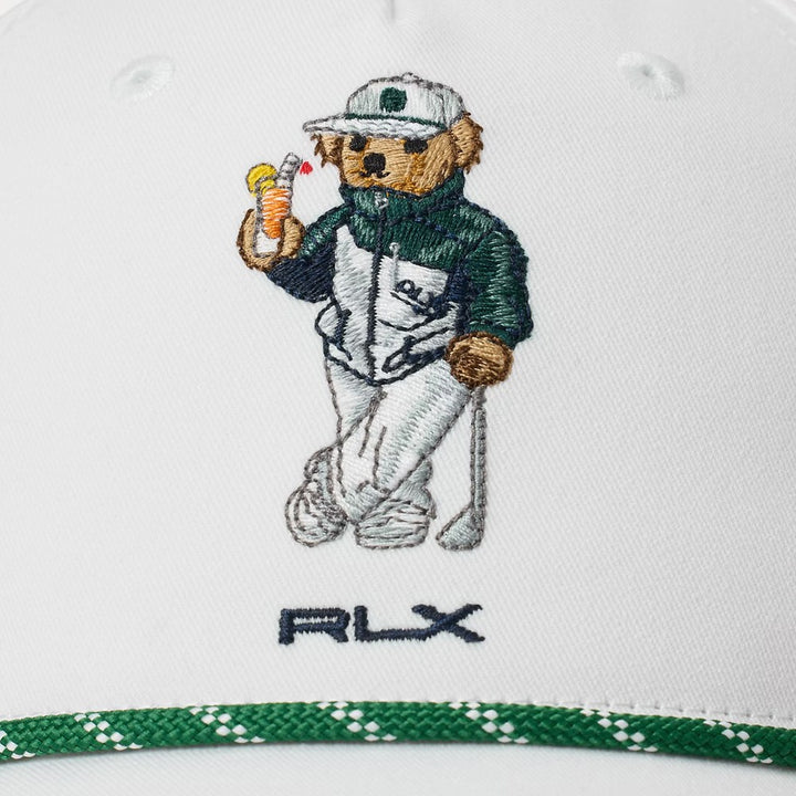 Ralph Lauren Polyester Cocktail Bear Golf Cap White - SP25 Men