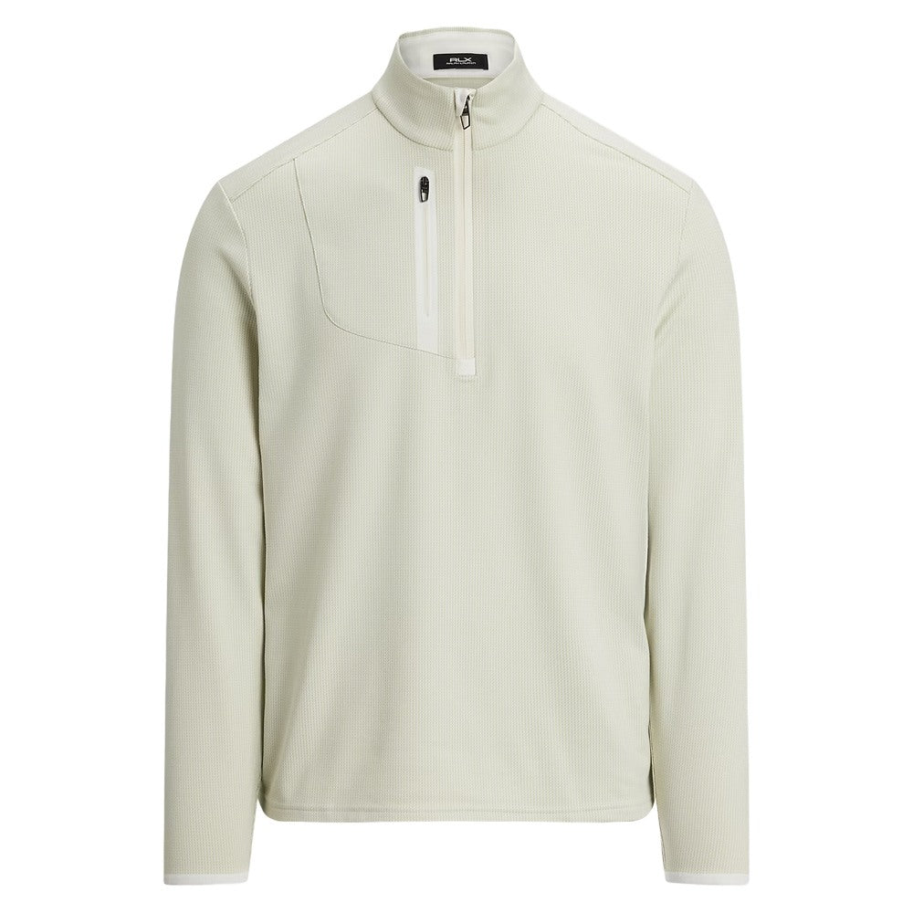 Ralph Lauren Luxury Performance Driver 1/4 Zip Golf Pullover (Houndstooth) Ceramic White - SP25 Men