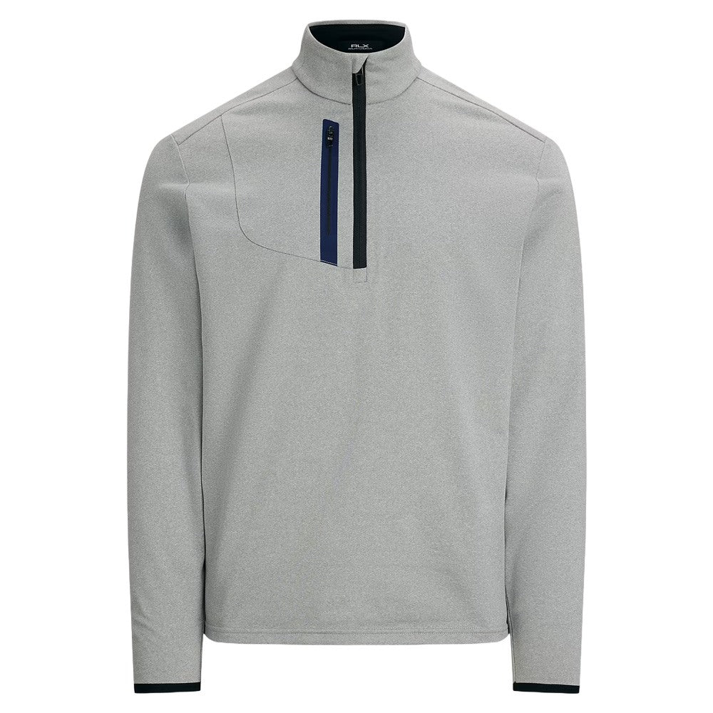 Ralph Lauren Luxury Performance Driver 1/4 Zip Golf Pullover (Houndstooth) Andover Heather - SP25 Men