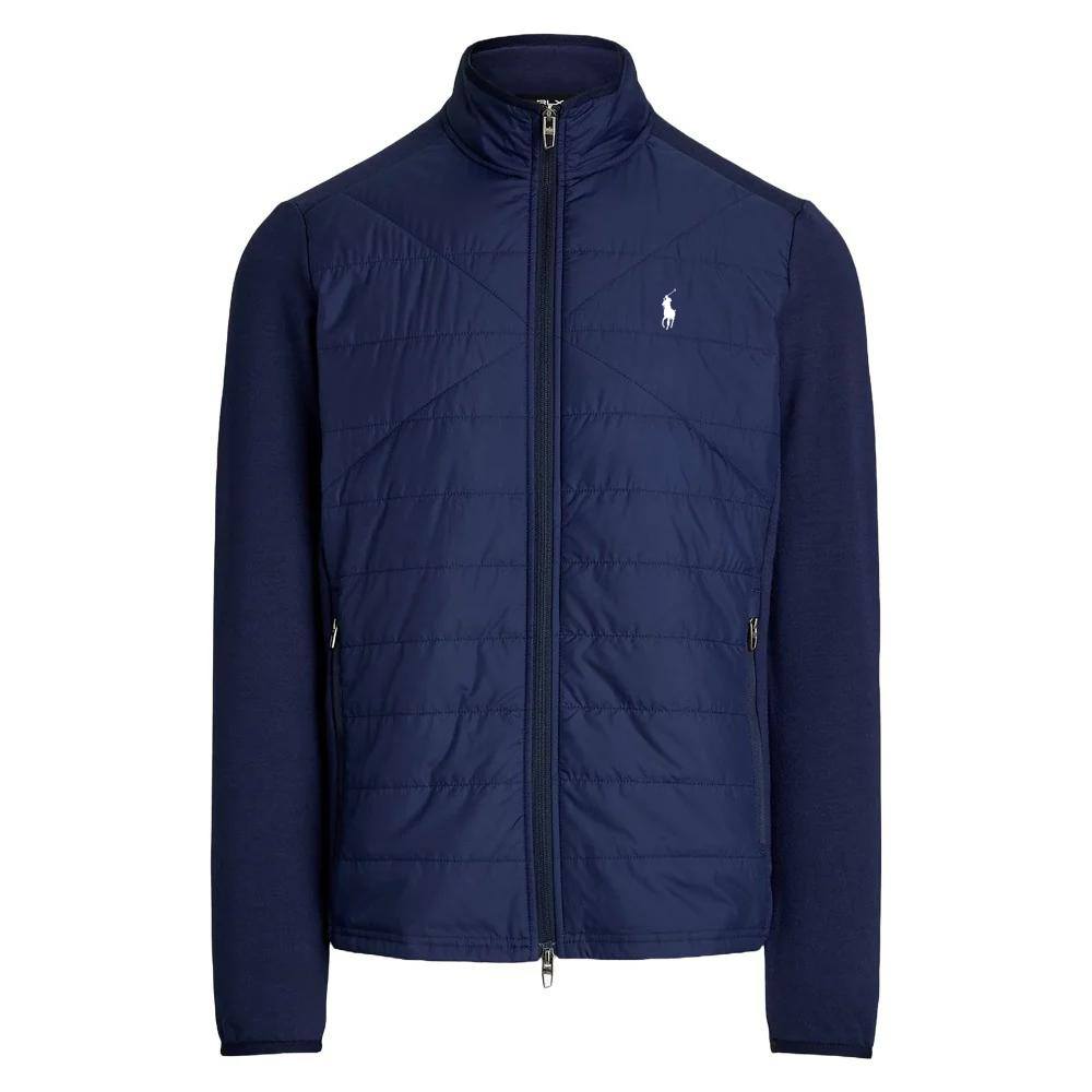 Ralph Lauren Performance Wool Full-Zip Hybrid Mockneck Golf Jacket Refined Navy - SP25 Men