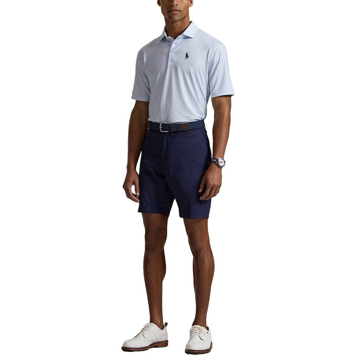 Ralph Lauren Lightweight Airlfow Golf Polo (Golf Club Bags Print) Office Blue - SP25 Men