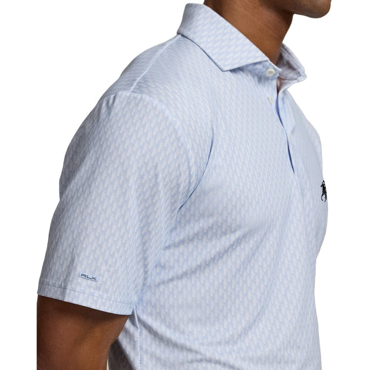 Ralph Lauren Lightweight Airlfow Golf Polo (Golf Club Bags Print) Office Blue - SP25 Men