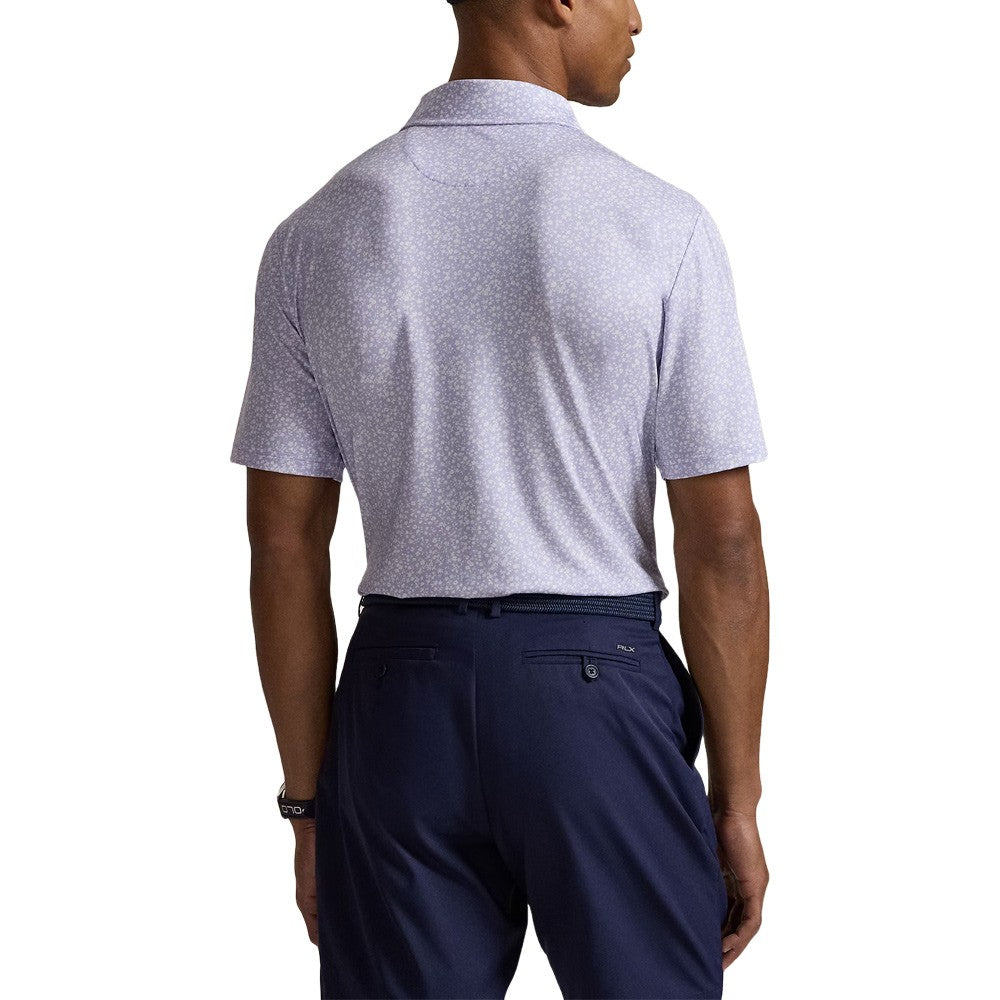 Ralph Lauren Lightweight Airlfow Golf Polo (Micro Toss Floral Print) Powder Purple - SP25 Men