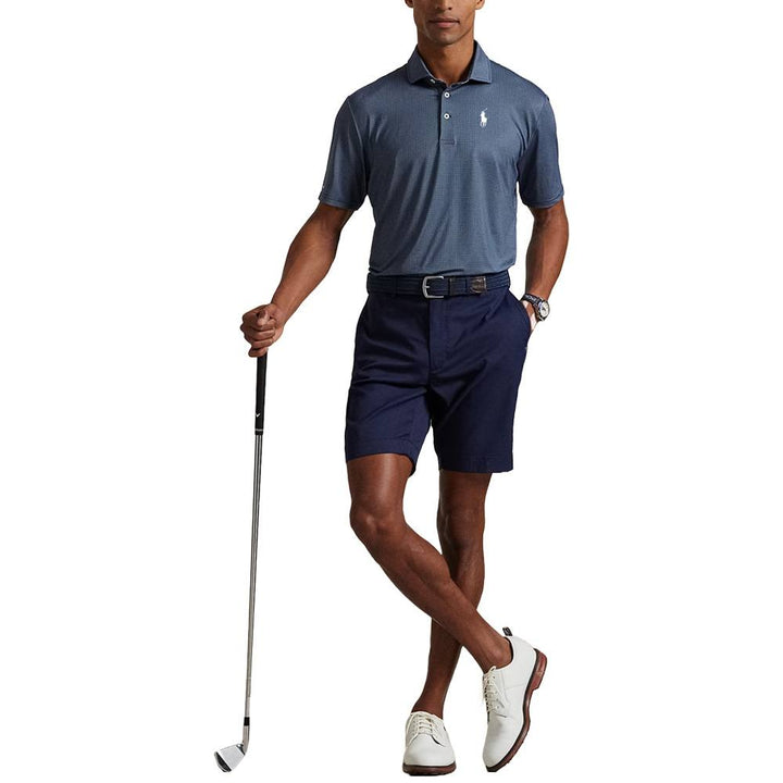 Ralph Lauren Classic Fit Performance Golf Polo Micro Cube Office Blue - SP25 Men