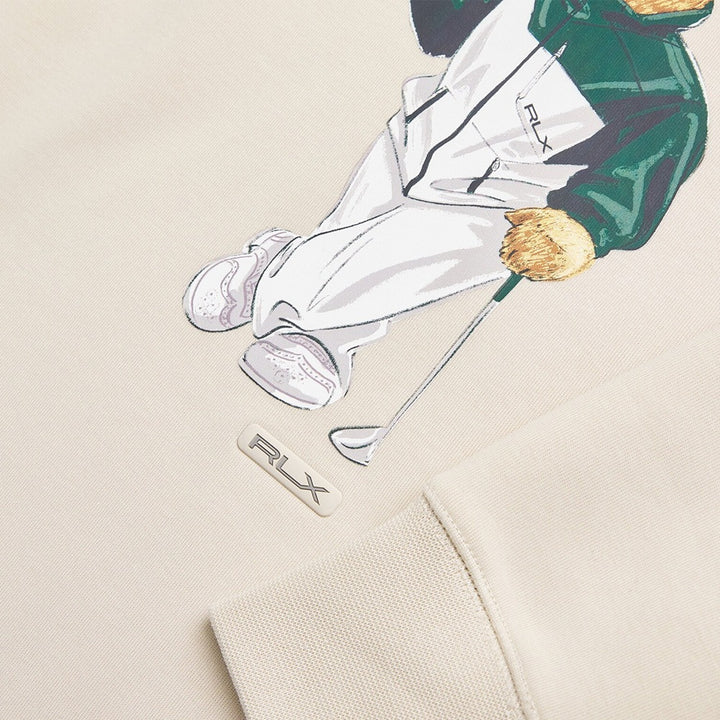 Ralph Lauren Classic Polo Bear Double-Knit Sweatshirt Golf Sweater Basic Sand - SP25