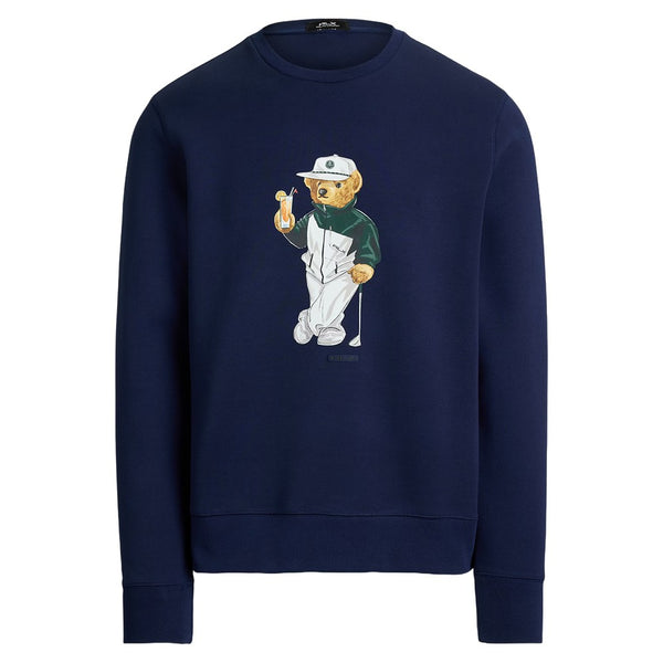 Ralph Lauren Classic Polo Bear Double-Knit Sweatshirt Golf Sweater Refined Navy - SP25
