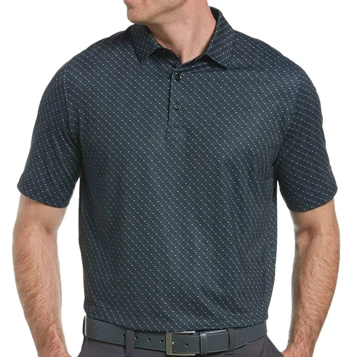 Callaway Swing Tech Allover Chevron Golf Polo Caviar - SS25