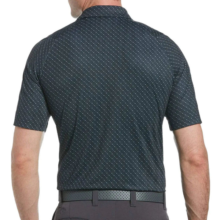 Callaway Swing Tech Allover Chevron Golf Polo Caviar - SS25