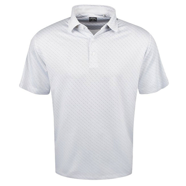 Callaway Swing Tech Allover Chevron Golf Polo Bright White - SS25