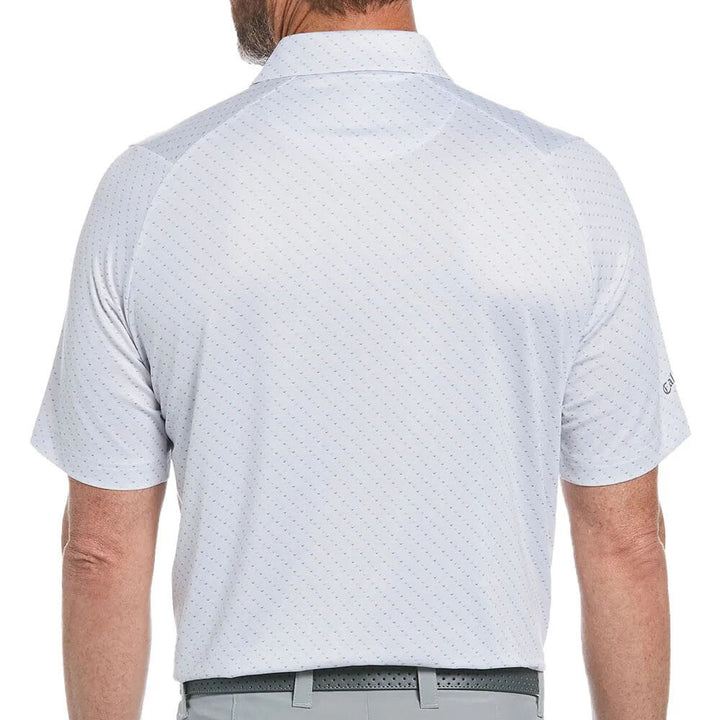 Callaway Swing Tech Allover Chevron Golf Polo Bright White - SS25