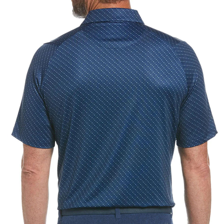 Callaway Swing Tech Allover Chevron Golf Polo Peacoat - SS25