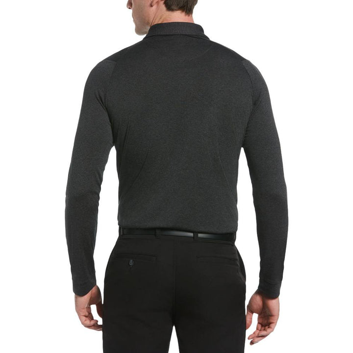 Callaway Air Texturized Premium Yarn Golf Polo Black Heather - SS25