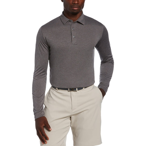 Callaway Air Texturized Premium Yarn Golf Polo Quiet Shade Heather - SS25