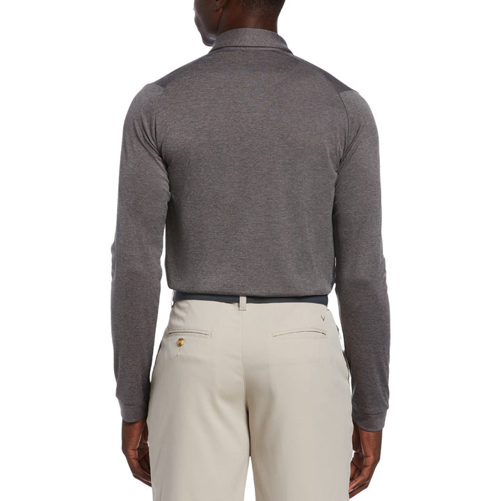 Callaway Air Texturized Premium Yarn Golf Polo Quiet Shade Heather - SS25