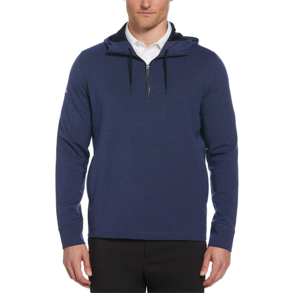 Callaway Premium Aquapel 1/4 Zip Hoodie Golf Jacket Peacoat Heather - SS25 Men
