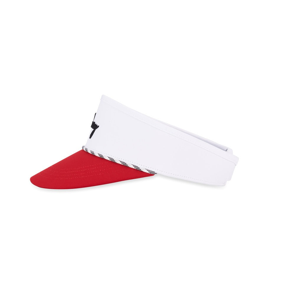 Callaway Birdie Putt Rope Golf Visor White/Red - 25