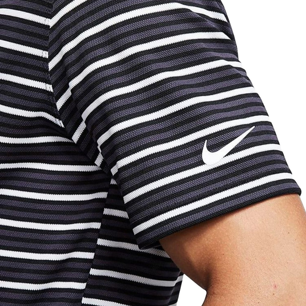 Nike Dri-FIT Victory Striped Golf Polo Black/Gridiron - FW20 Men
