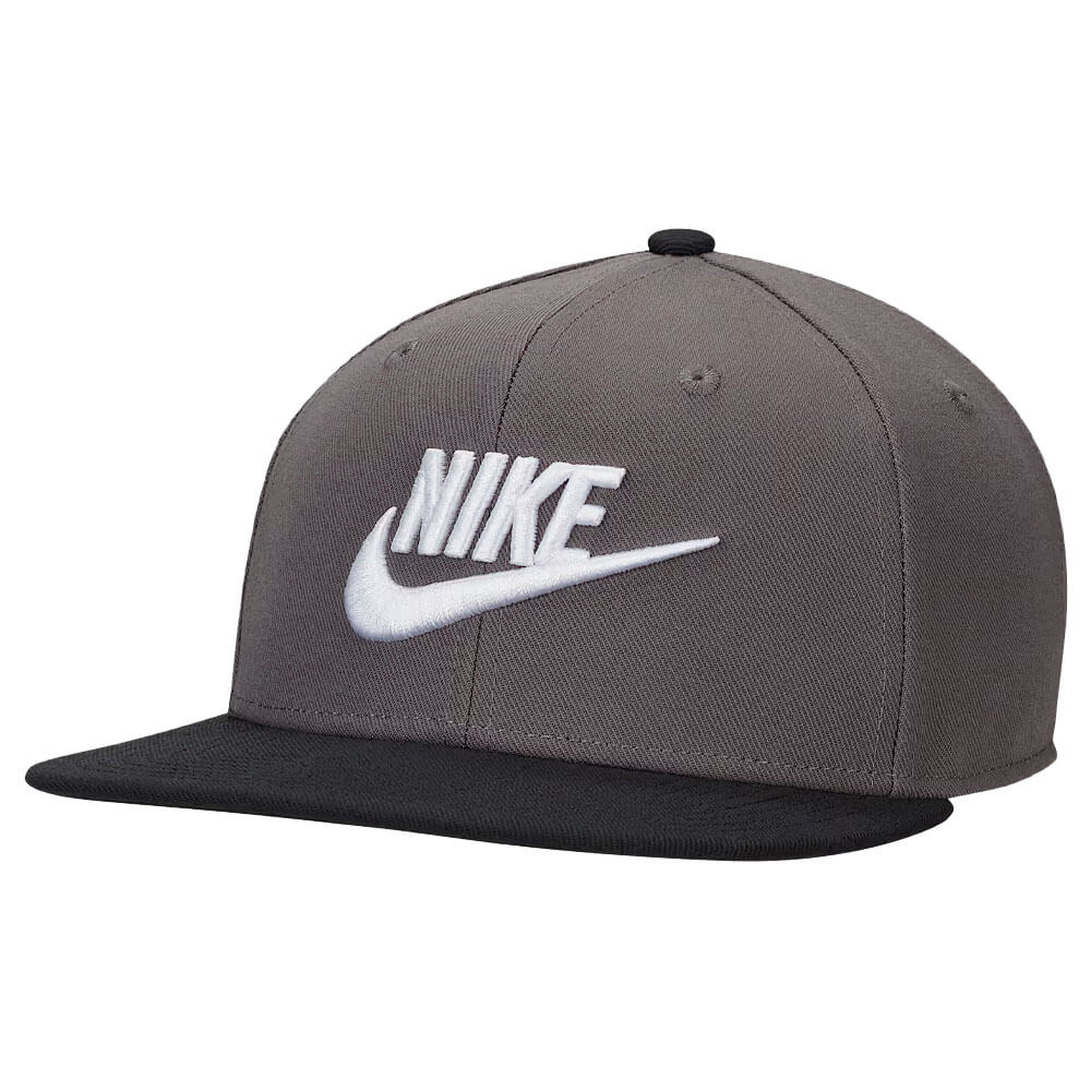 Nike Dri-FIT Pro Structured Futura Golf Cap Iron Gray/Black/Black/White - FW25 Men