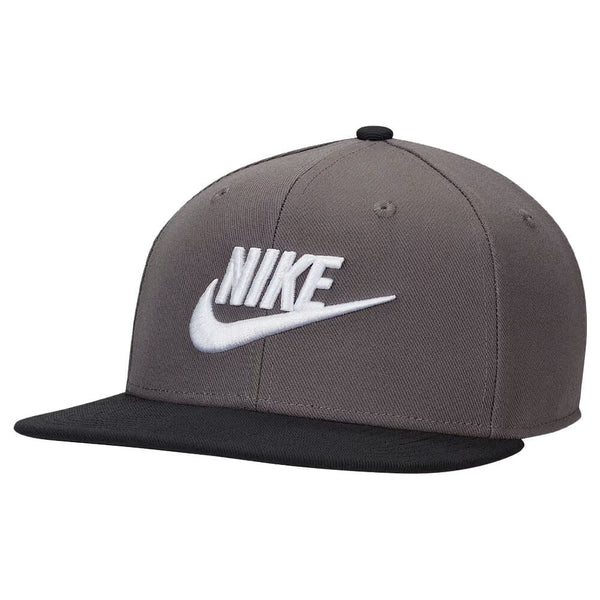 Nike Dri-FIT Pro Structured Futura Golf Cap Iron Gray/Black/Black/White - FW25 Men