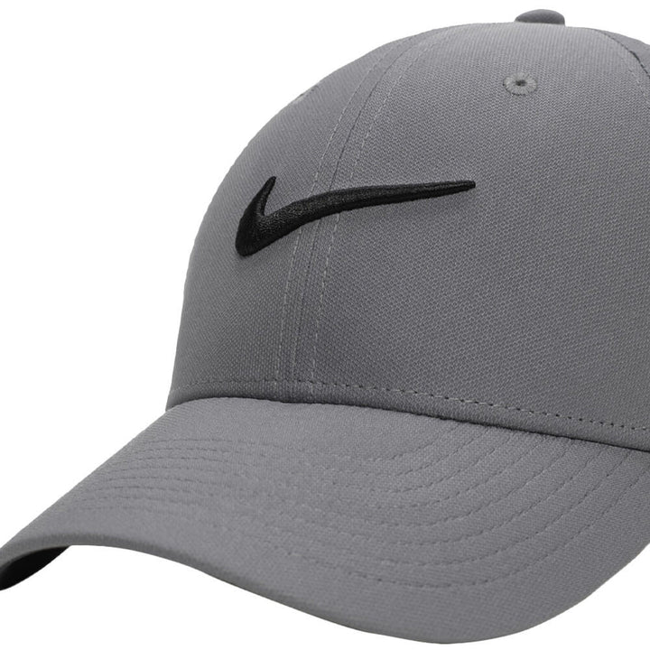 Nike Dri-FIT Club Structured Swoosh Golf Cap Smoke Gray/Black - FW25