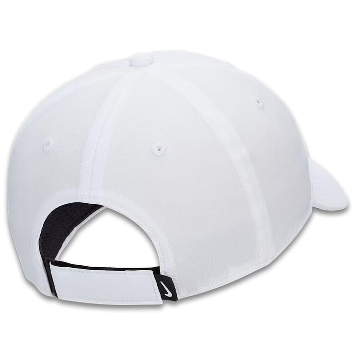 Nike Dri-FIT Club Structured Swoosh Golf Cap White/Black - FW25 Men