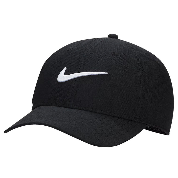 Nike Dri-FIT Club Structured Swoosh Golf Cap Black/White - FW25 Men