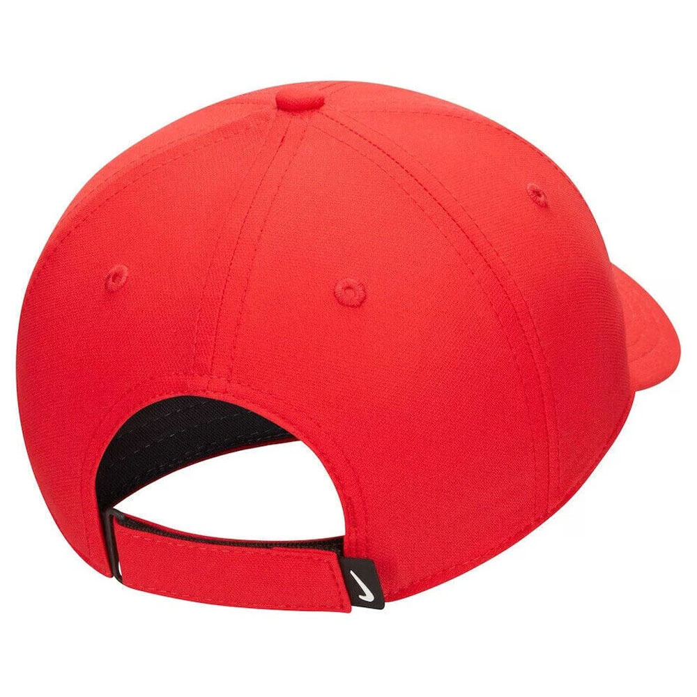 Nike Dri-FIT Club Structured Swoosh Golf Cap University Red/White - FA25 Men