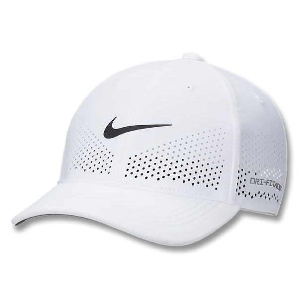 Nike Dri-FIT ADV Club Structured Swoosh Golf Cap White/Black - FW25