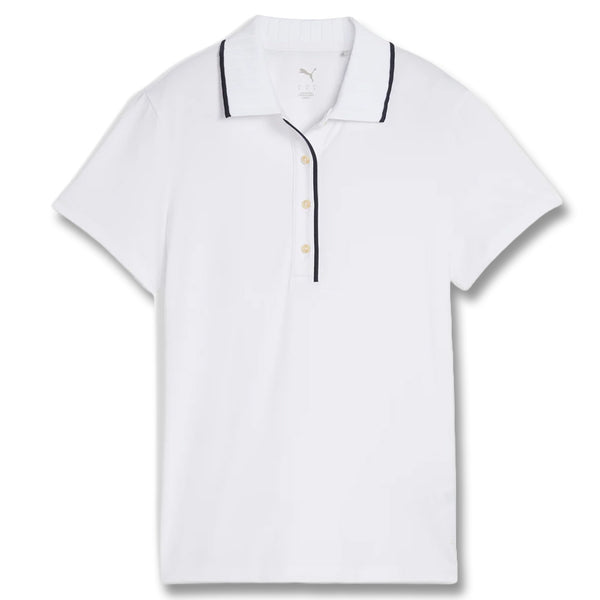 PUMA Cloudspun Bridges Golf Polo White Glow - SS25 Women