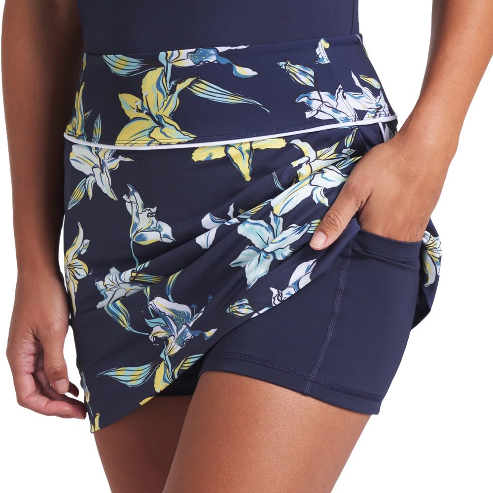 PUMA Blake Knit Lily Floral Golf Skirt Deep Navy - SS25 Women