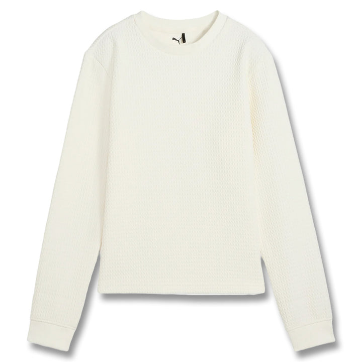 PUMA Boulder Crew Golf Sweater Warm White - SS25 Women