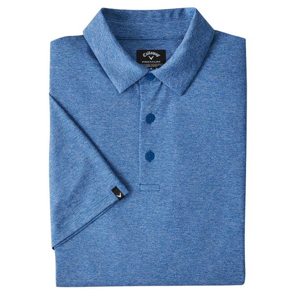 Callaway Premium Heather Soft Touch Golf Polo Galaxy Blue Heather - SS25