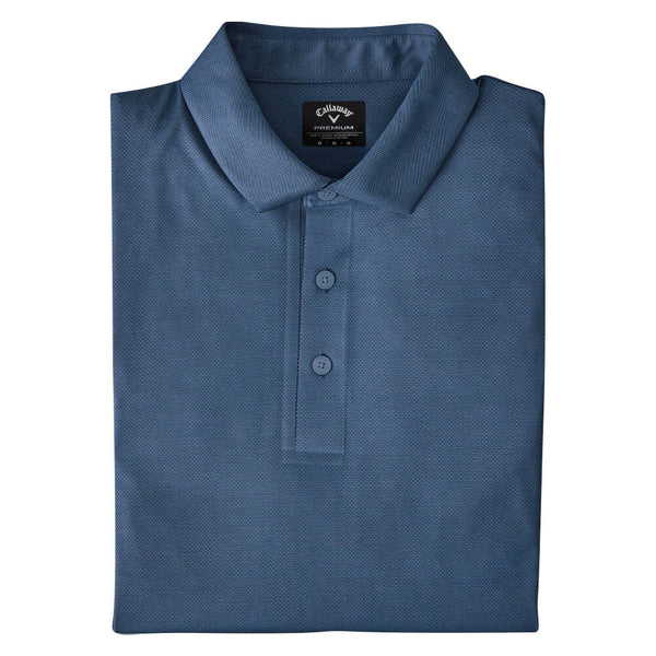 Callaway Premium Jacquard Golf Polo Galaxy Blue - SS25